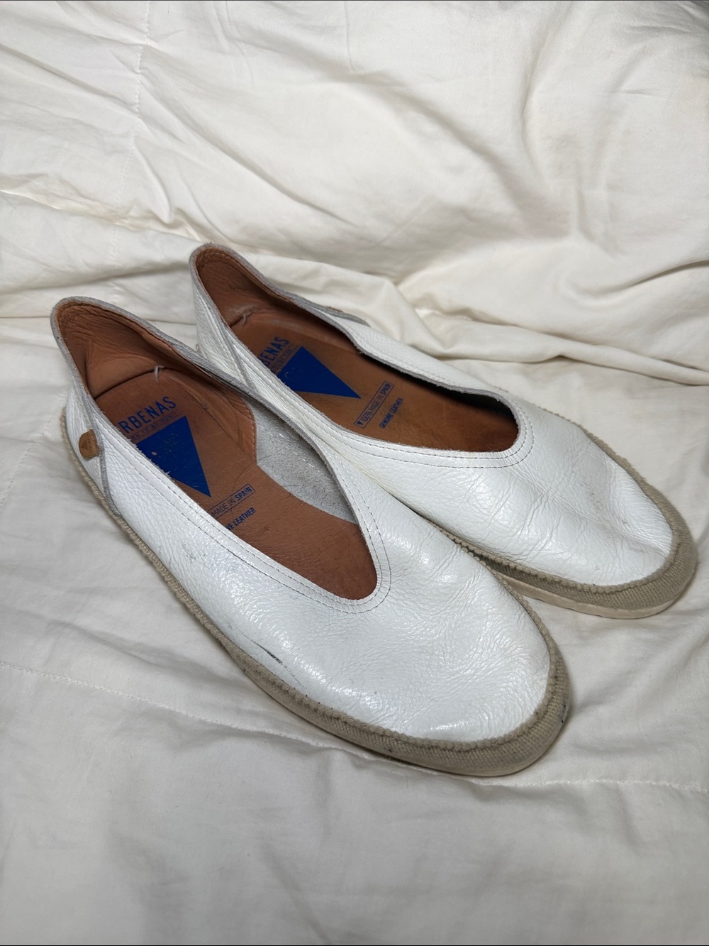 Verbenas Noelia Nucleo white Ballet Flats